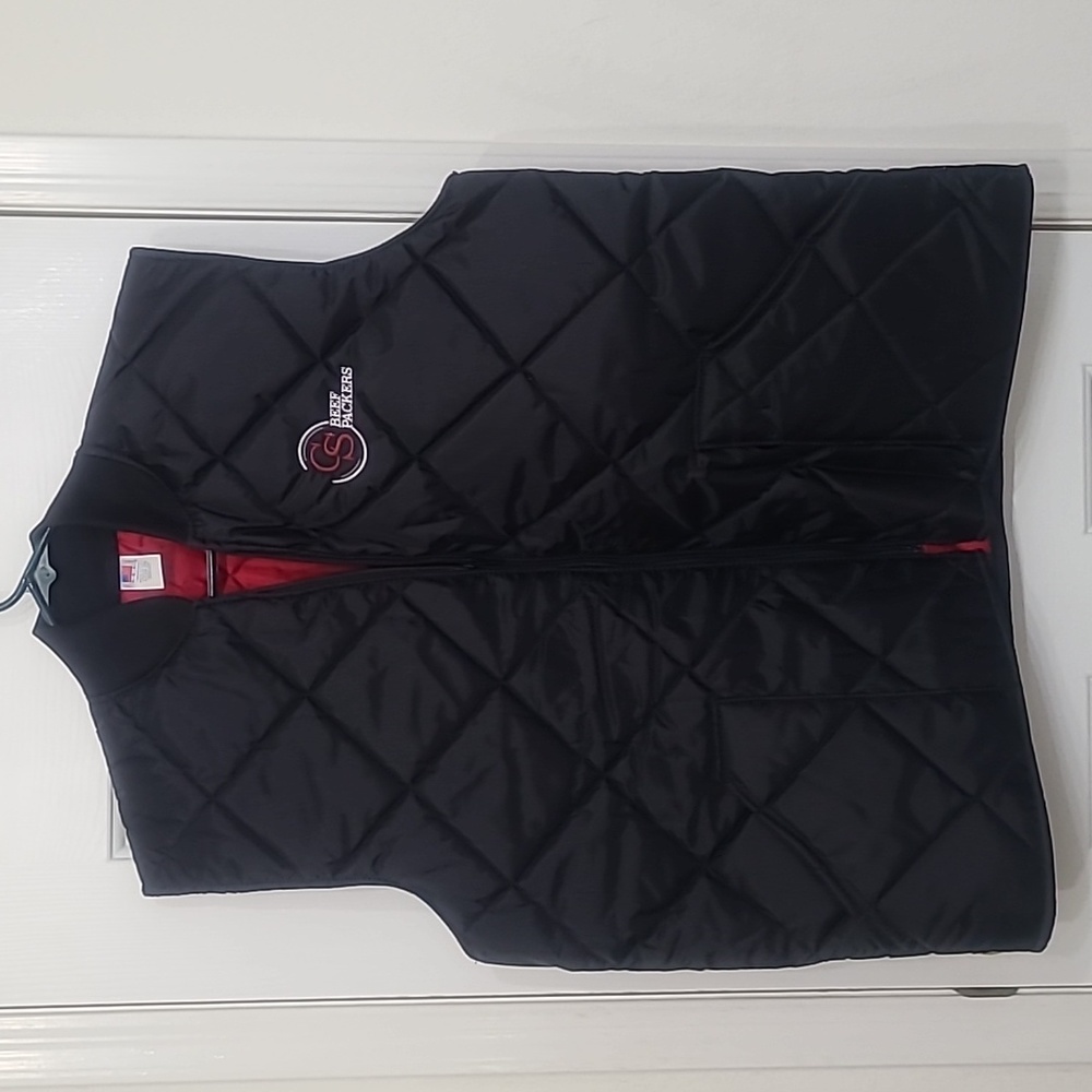 Men's Puffer-type black vest - small